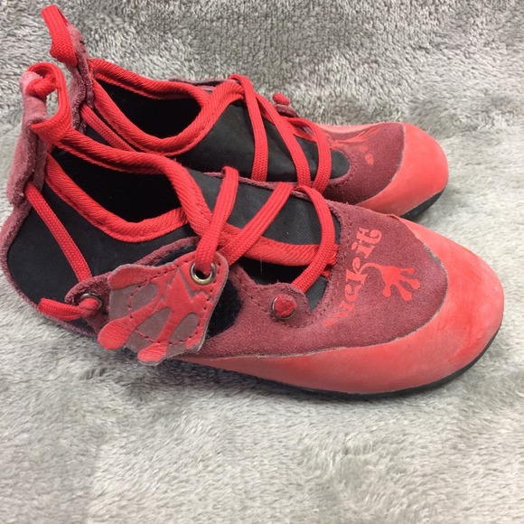 La Sportiva Stick It Kids Climbing Shoes Red Youth Size US 8-9 / EUR 26-27 - Picture 3 of 7